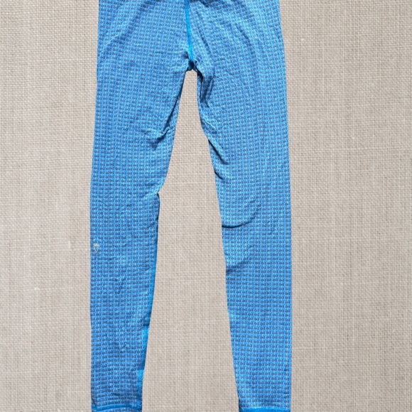 IVIVVA by  Lululemon Girls Blue Gray Digi Weave Rhythmic Full Length Leggings - Picture 3 of 9